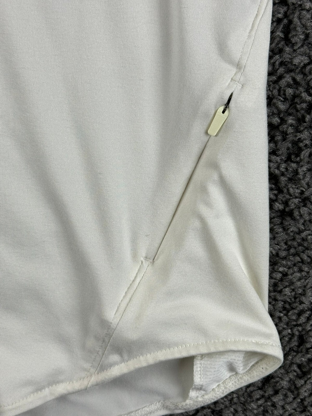 Nike Swift Dri-FIT UV 1/4 Zip Running Top Women White Long Sleeve Thumbholes L