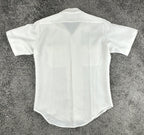 US Navy White M/L Mens Short Sleeve Uniform Shirt Flying Cross Made in USA