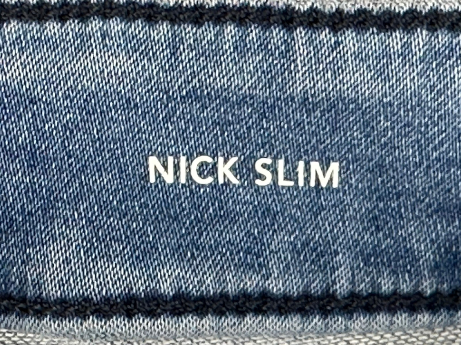 DL1961 Nick Slim Ultimate Knit Jeans Mens Mohonk Mid Indigo Blue Denim Sz 31x34