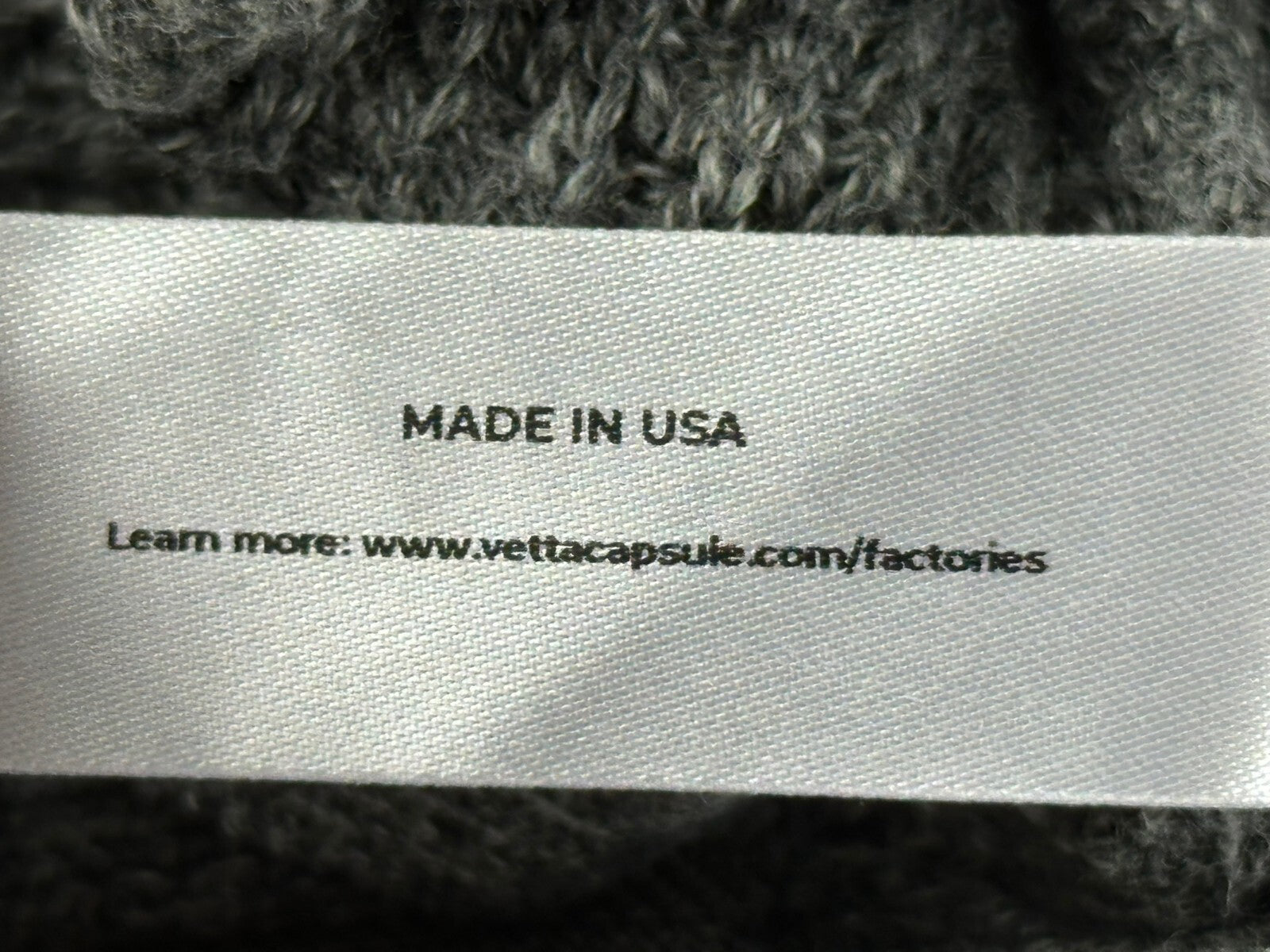 VETTA Capsule Organic Cotton Waffle Knit Crewneck Sweater Size XS Luxury