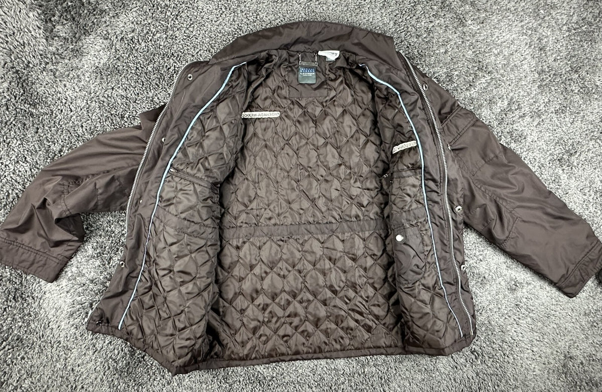 Alexander Julian American Modern Mens L Hussongs Ensenada Brown Quilted Jacket