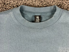 Mountain Hardwear Mens S MHW Logo Pullover Crewneck Sweatshirt Blue Slate Grey