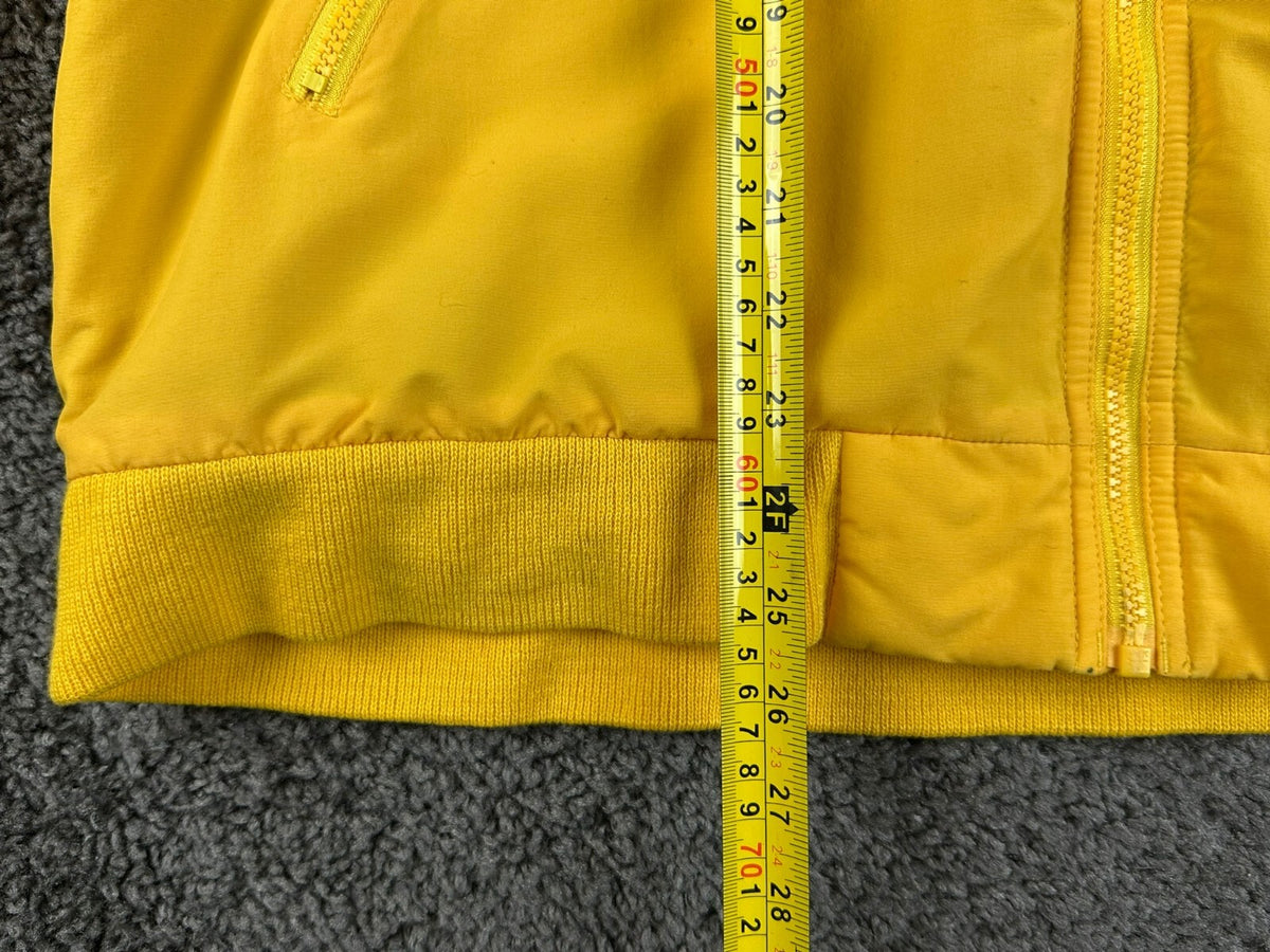 Vintage Lands End Mens L Yellow Fleece Lined Thinsulate Squall Bomber Jacket