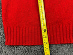 Braemar International Men's M Red 100% Wool Scottish Shetland Sweater Vintage