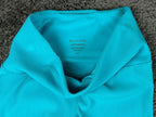 Athleta Elation Ribbed Leggings Crop Tank Set Turquoise Blue Medium Petite
