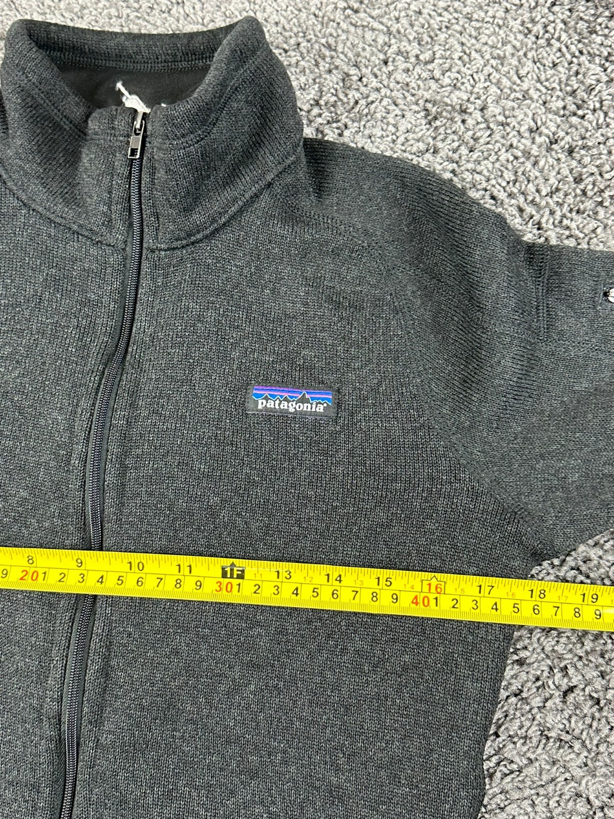 Patagonia Better Sweater Jacket Womens  Black Full Zip Fleece Embroidered Sz S