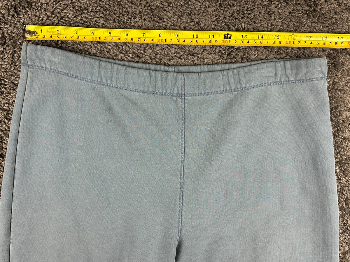 Reformation Jeans Womens L Blue French Terry Raw Hem Sweat Shorts USA