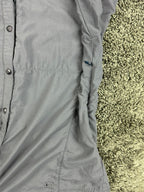 REI Sahara Womens Hiking Shirt Gray UPF 40+ Roll Tab Convertible Sleeve Sz XL