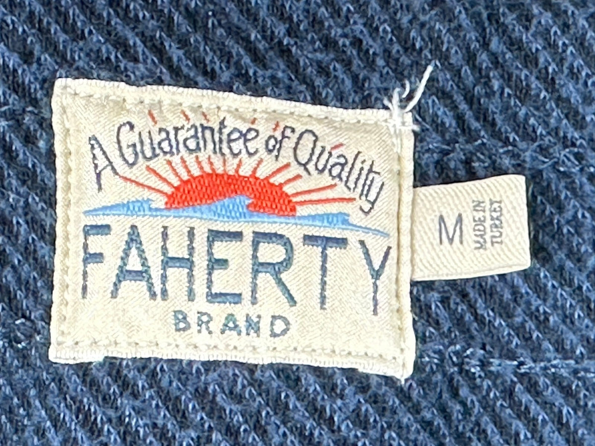 Faherty Brand Mens Medium Blue Navy Legend Sweatpant Jogger Pants Activewear