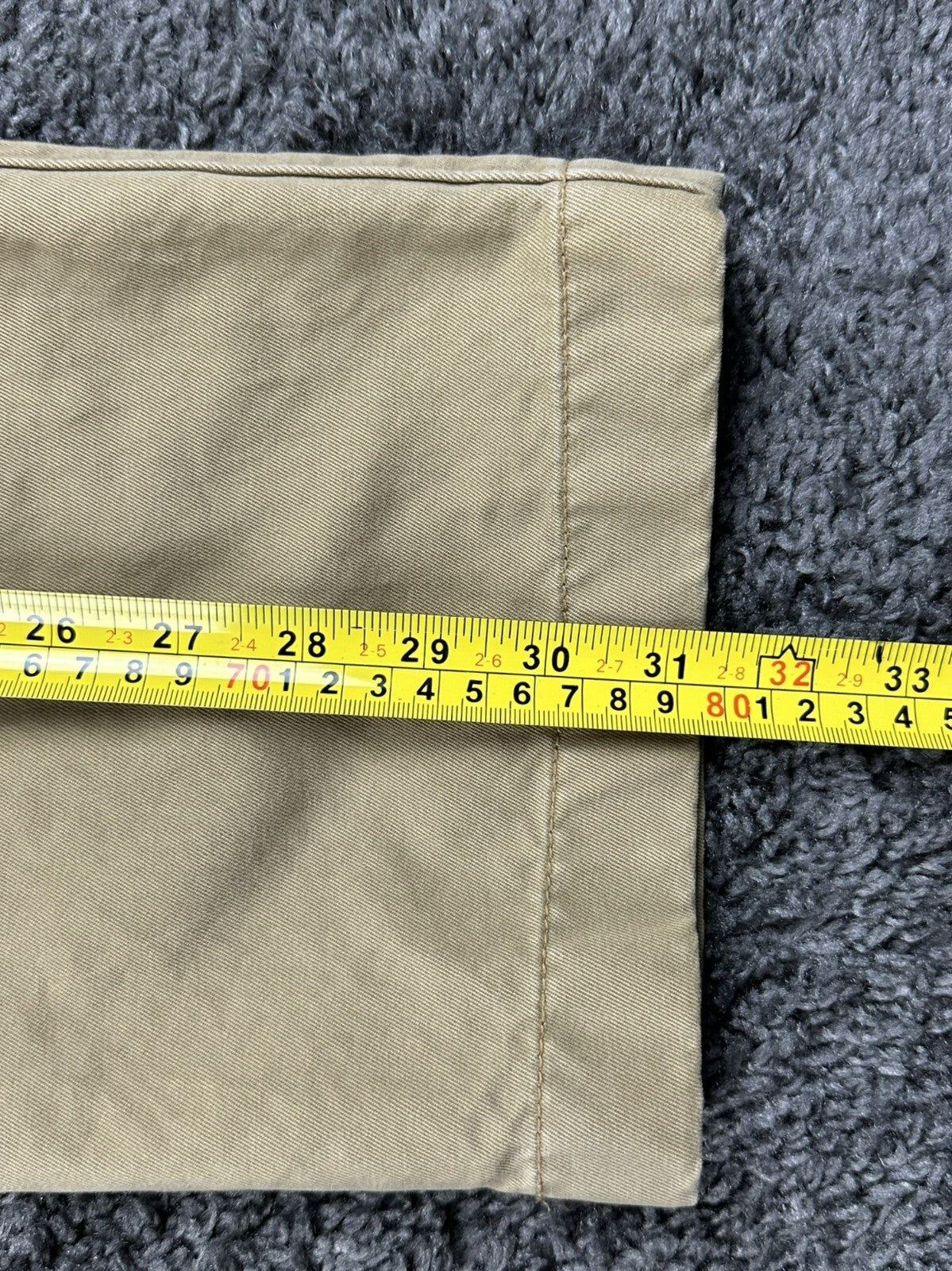 J.Crew Mens 30x32 Khaki Broken In Regular Fit Cotton Chino Casual Pants