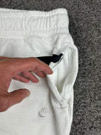 Nike NSW HBR Big Swoosh Fleece Shorts Mens XL White Black AR3161-100