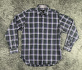 Bugatchi Uomo Mens XL Black Purple Plaid Long Sleeve Button Up Shirt Casual Top