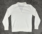 J.Crew Women's Cotton Johnny-Collar Long Sleeve Sweater White Medium