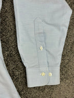 Brooks Brothers Mens XL Light Blue Slim Fit Non-Iron Original Polo Shirt