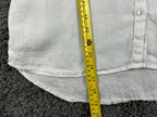 Sigrid Olsen 100% Linen Long Sleeve Shirt Womens White Button Down Roll Tab XS