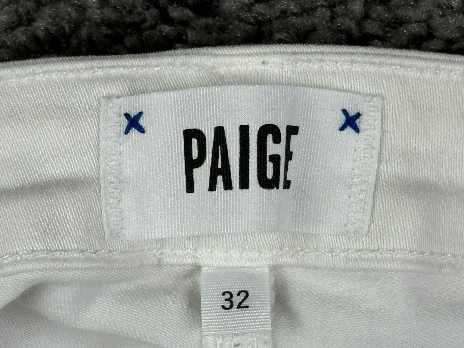 PAIGE Hoxton Ankle Ultra White Skinny Jeans Womens High Rise Stretch Size 32