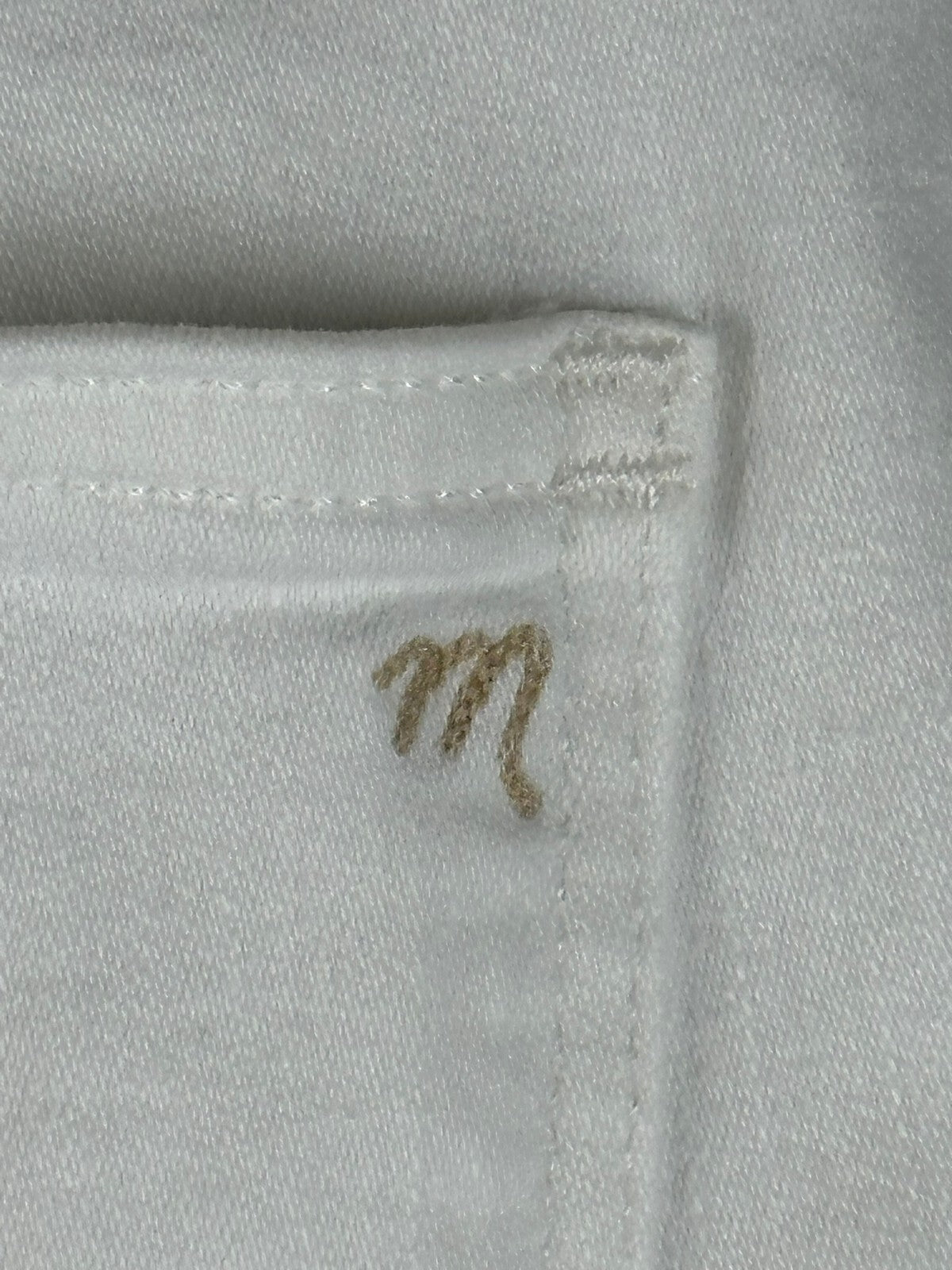 Madewell Womens 31P White 10" High-Rise Skinny Jeans Stretch