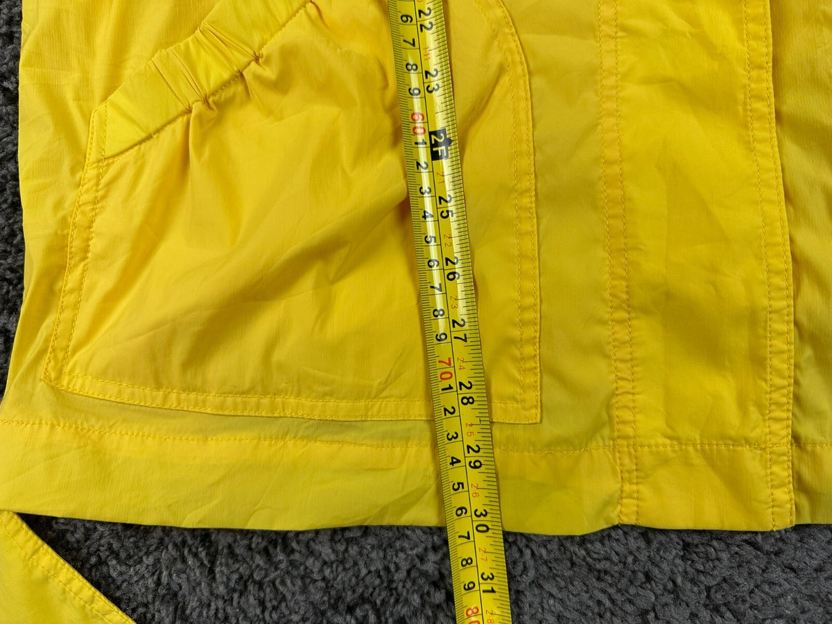 SoCa St. John Womens XL Yellow Belted Lightweight Windbreaker Rain Jacket Coat