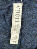 Vuori Womens S Performance Joggers DreamKnit Navy Blue Heather Crop Sweatpants