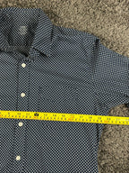 J.Crew Lightweight Chambray Men's S Navy Blue Dotted Long Sleeve Button-Up Shirt
