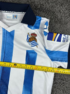 Macron Jersey Mens S Real Sociedad Home Soccer Shirt Blue White