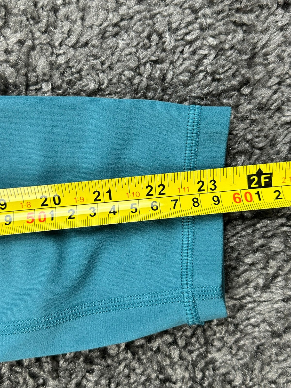 Athleta Womens M Transcend 7/8 Tight Leggings Teal Yoga Gym Workout Pants