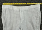 Cubavera Collection Mens White 100% Linen Pants Straight Leg Sz 38x32