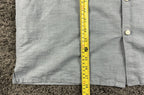 Theory Men Murray Linen Blend Shirt Short Sleeve Light Blue Button Up Sz XL