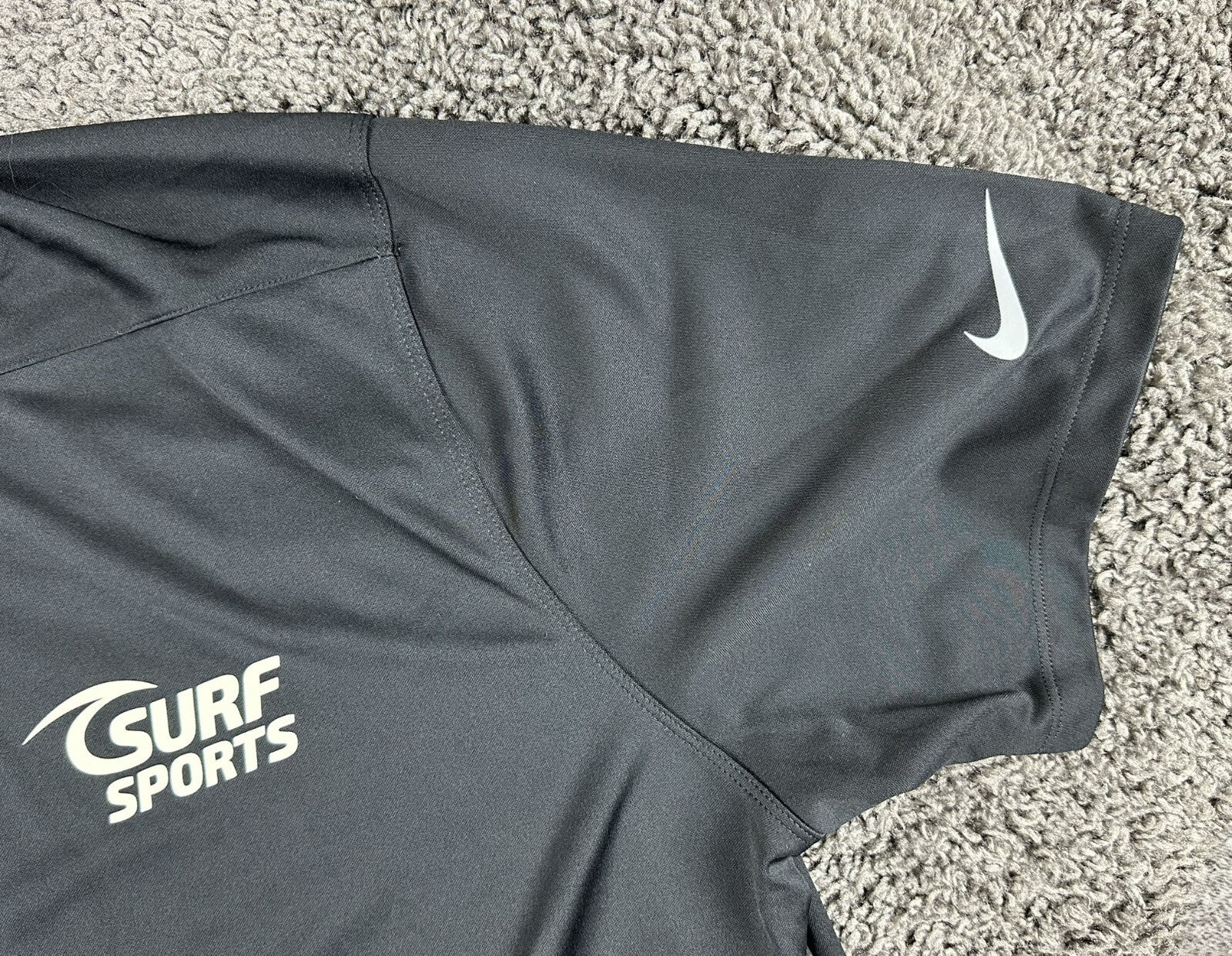 Nike Men Dri-Fit Victory Golf Polo Shirt Black Surf Sports Sz XL