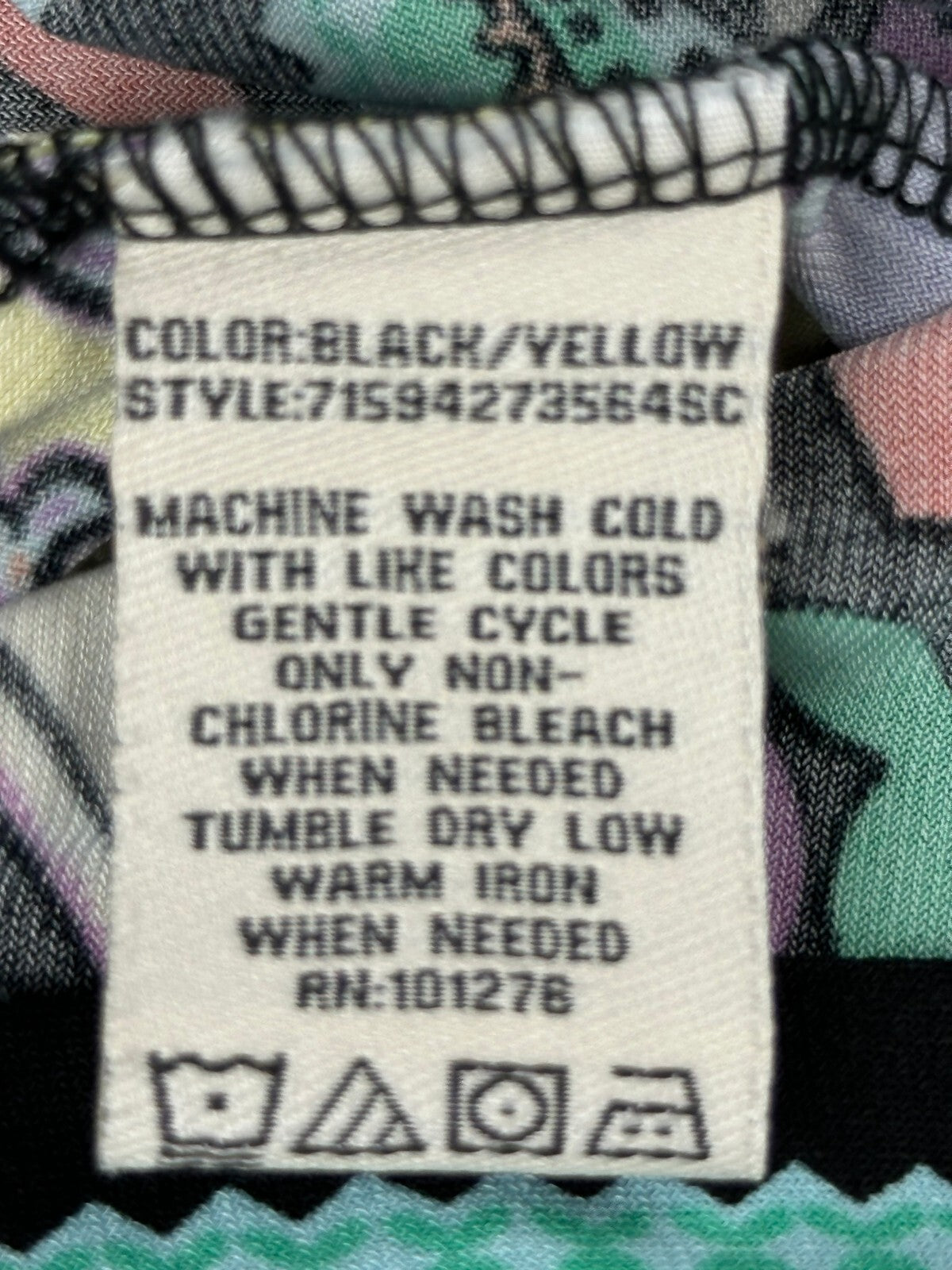 ECI New York Dress Womens S Small Black Multi Geometric Paisley Stretch