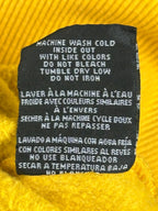 Coors Banquet Mens Sweatshirt Yellow Crewneck Rocky Mountain Beer Graphic Sz M