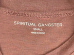 Spiritual Gangster Women's Small S Pink Embroidered Tank Top Crop Sleeveless