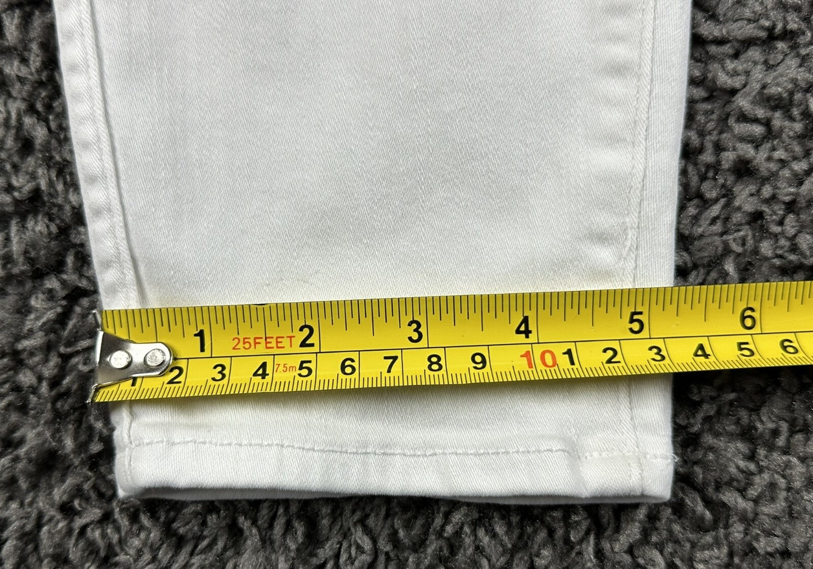 PAIGE Hoxton Ankle Ultra White Skinny Jeans Womens High Rise Stretch Size 32