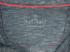 Nat Nast Mens L Blue Textured Polo Shirt Red Stitching Short Sleeve