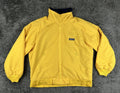 Vintage Lands End Mens L Yellow Fleece Lined Thinsulate Squall Bomber Jacket