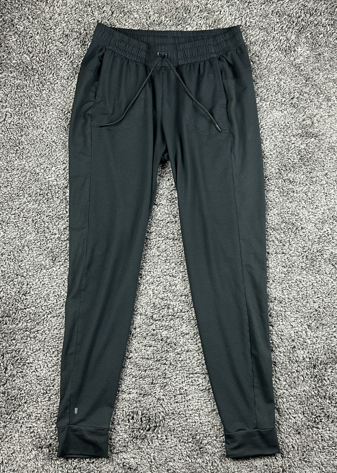 NOBULL Mens Small S Lightweight Athletic Joggers Pants Black Stretch Training