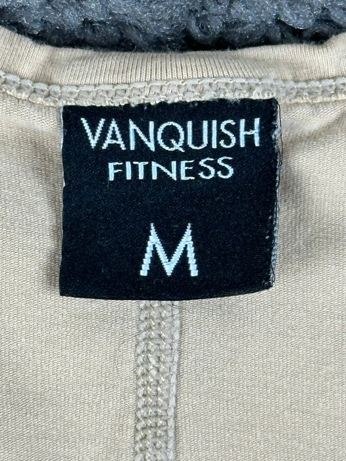 Vanquish Fitness VQ Mens M Tan Khaki Longline Curved Hem Tank Top Stringer