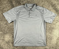 Ariat TEK Heat Series Polo Shirt Mens XL Gray Short Sleeve Equestrian Workwear