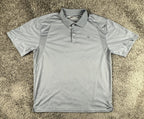 Ariat TEK Heat Series Polo Shirt Mens XL Gray Short Sleeve Equestrian Workwear