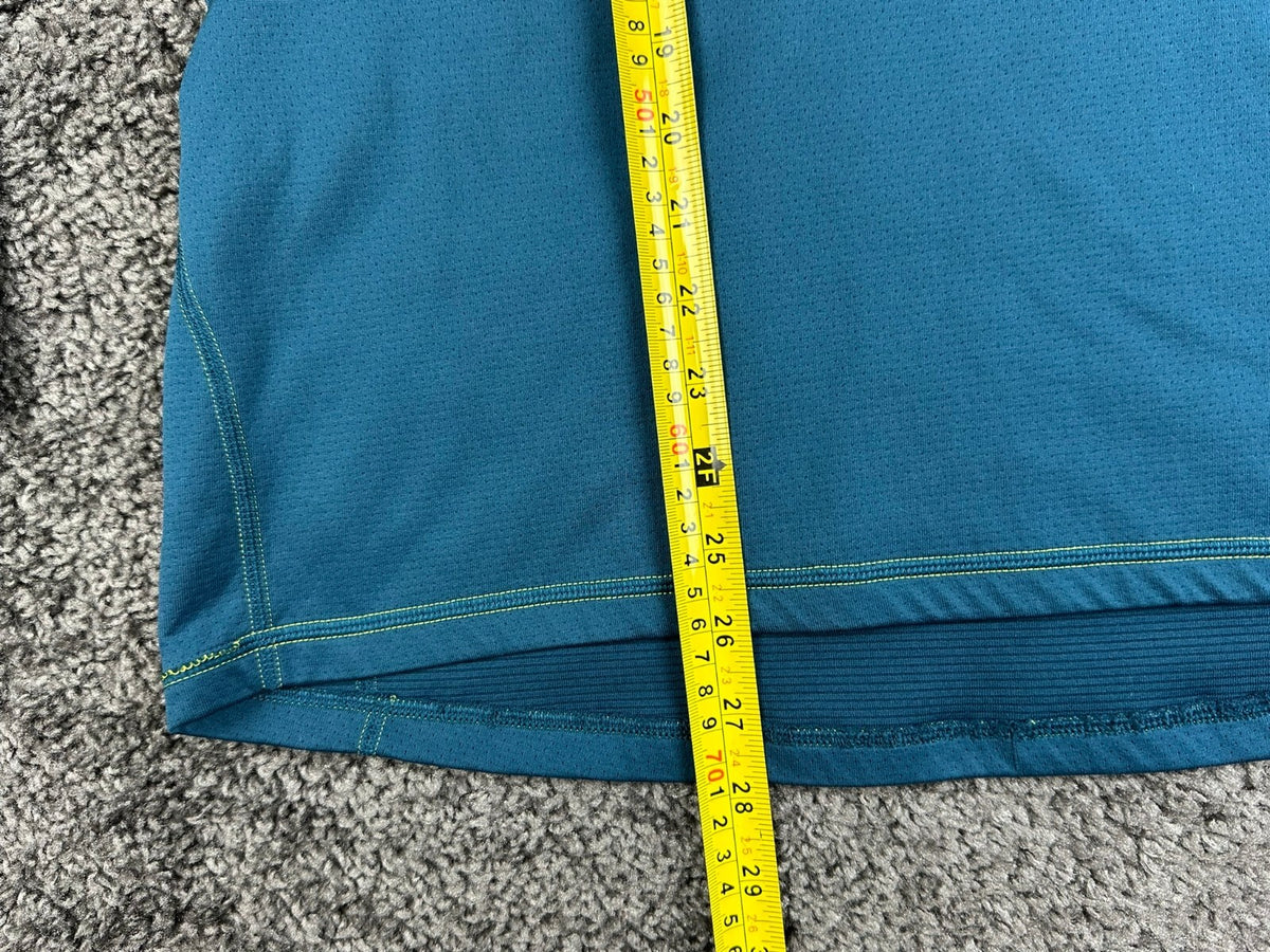 The North Face Men's Large L Long Sleeve Athletic Shirt Blue Teal