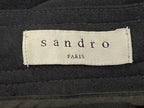 Sandro Paris Men Wool Blend Drawstring Smart Trousers Pants Navy Blue 36 FR 44