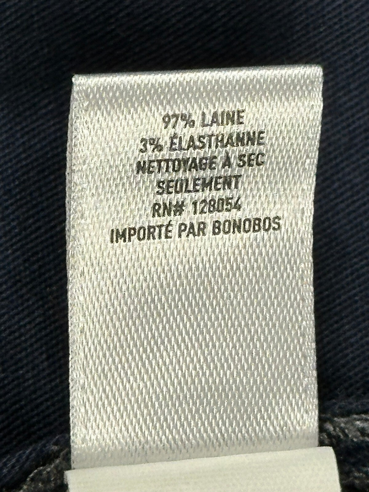 Bonobos Mens Dress Pants 29x32 Slim Fit Grey Blue Plaid Wool Blend Flat Front
