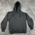 Vintage Hill Made in USA Black Pullover Hoodie Sweatshirt Mens Small Blank
