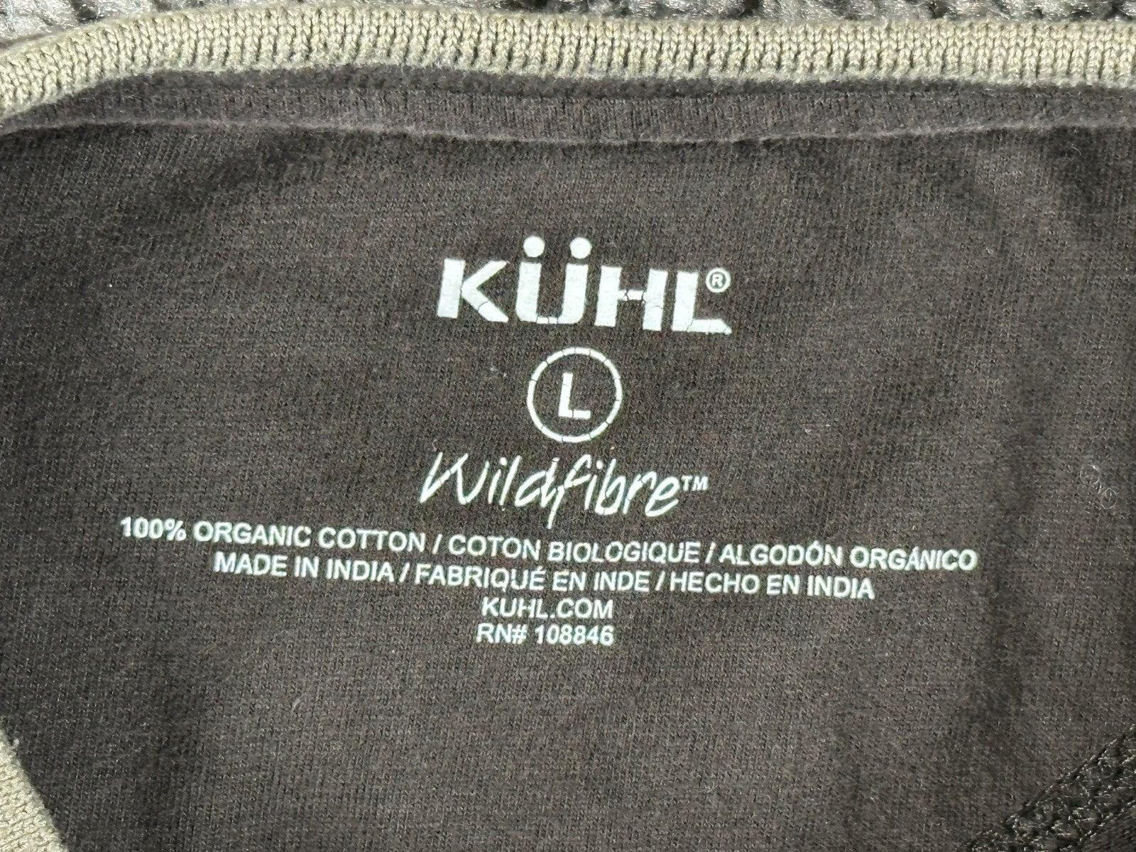 Kuhl Kommando Wildfibre Long Sleeve Shirt Brown L Organic Cotton Sleeve Pocket