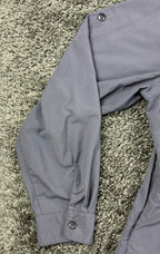 REI Sahara Womens Hiking Shirt Gray UPF 40+ Roll Tab Convertible Sleeve Sz XL