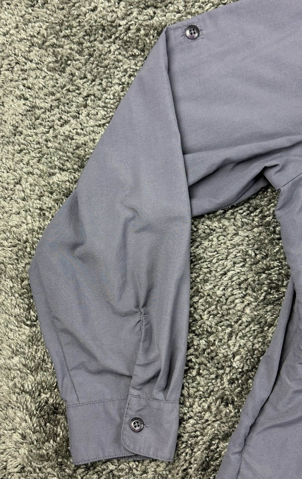 REI Sahara Womens Hiking Shirt Gray UPF 40+ Roll Tab Convertible Sleeve Sz XL