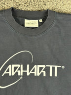 Carhartt WIP Orbit Sweat Mens Small S Navy Blue Crewneck Sweatshirt Pullover