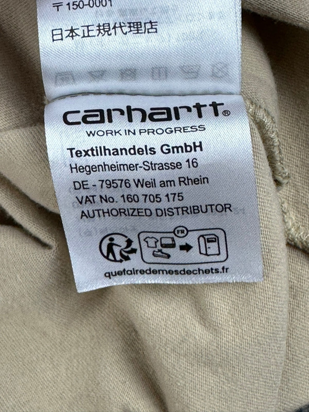 Carhartt WIP Mens XL Wall Beige Dandelion Script Organic T-Shirt
