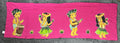 Teihotu Creations Bora Bora Pareo Sarong Pink Tahiti Rayon Handmade 67x21