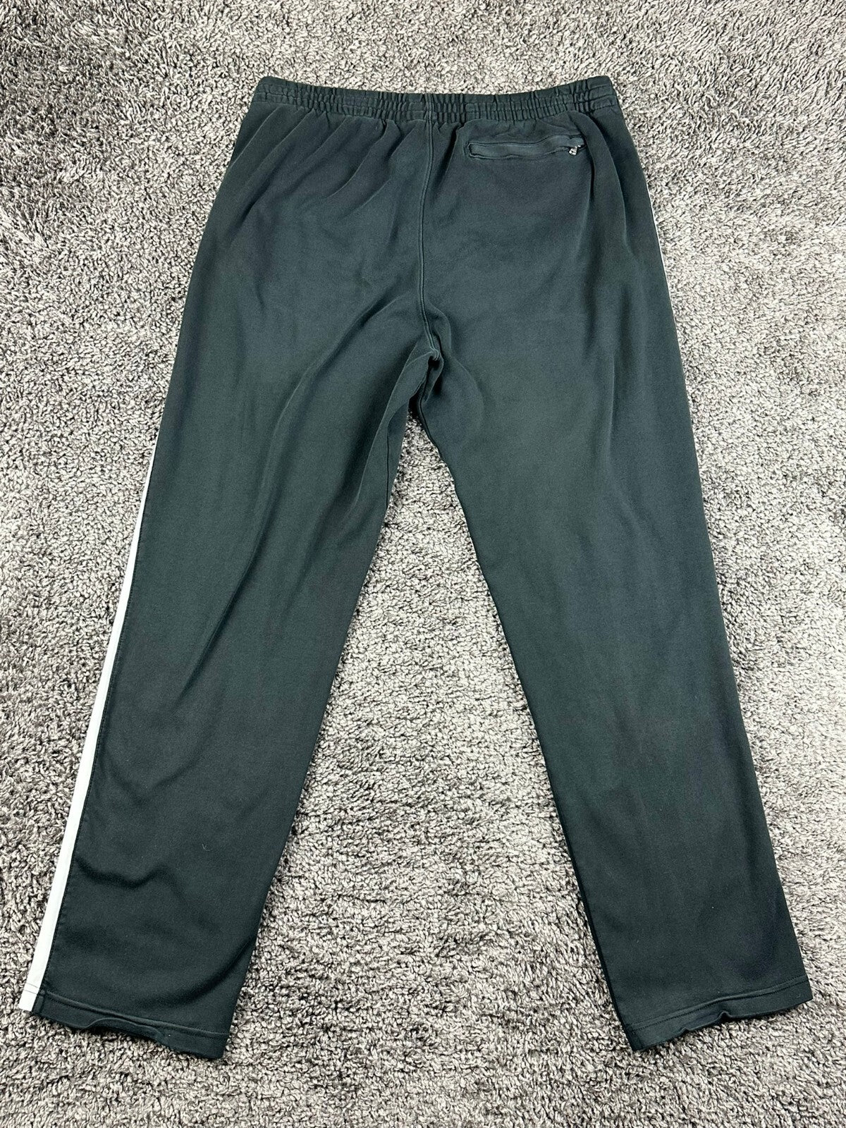 Polo Ralph Lauren Mens M Black White Stripe Interlock Track Pants Joggers